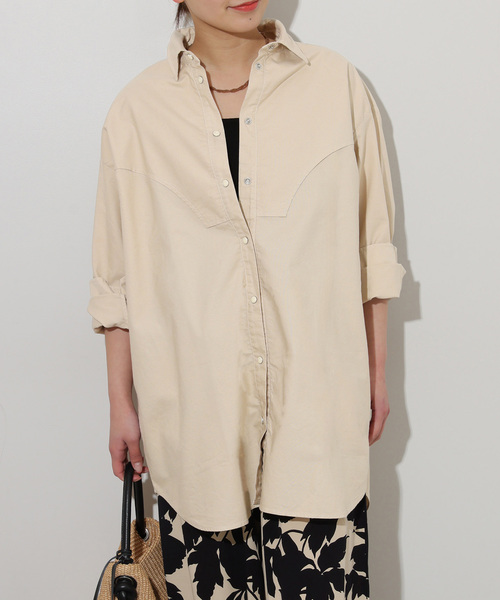 The Duchess Designs（ダッチェス・デザイン）の「【Duchess Designs/ダッチェス・デザイン】別注シャツ（シャツ/ブラウス・レディース・ブルー/ベージュ・FREE）」の15枚目の写真