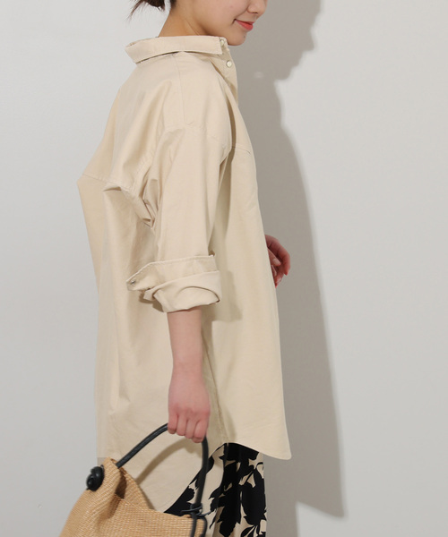 The Duchess Designs（ダッチェス・デザイン）の「【Duchess Designs/ダッチェス・デザイン】別注シャツ（シャツ/ブラウス・レディース・ブルー/ベージュ・FREE）」の16枚目の写真