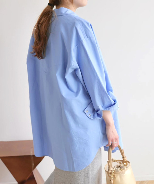 The Duchess Designs（ダッチェス・デザイン）の「【Duchess Designs/ダッチェス・デザイン】別注シャツ（シャツ/ブラウス・レディース・ブルー/ベージュ・FREE）」の20枚目の写真