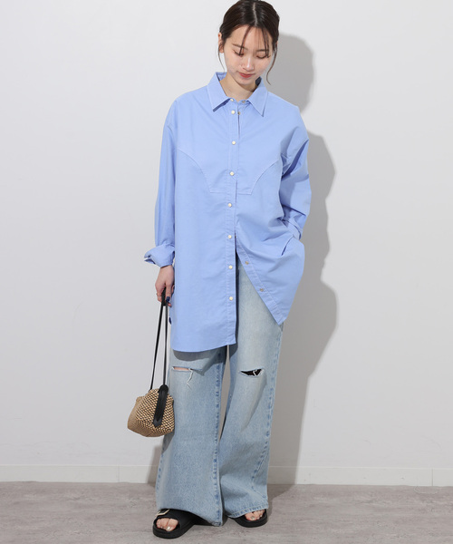 The Duchess Designs（ダッチェス・デザイン）の「【Duchess Designs/ダッチェス・デザイン】別注シャツ（シャツ/ブラウス・レディース・ブルー/ベージュ・FREE）」の22枚目の写真