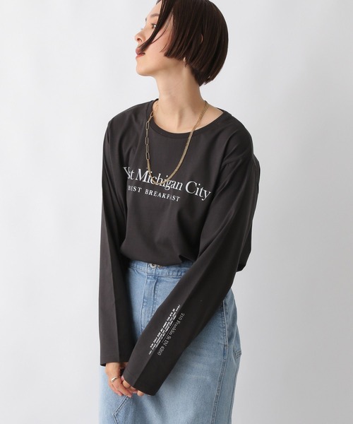 セール】アソートパターンロゴロンT 288553（Tシャツ/カットソー