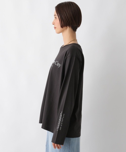 LEPSIM(レプシィム)の「アソートパターンロゴロンT 288553(Tシャツ/カットソー・レディース・オフホワイト/チャコールグレー/ホワイト・FREE)」の22枚目の写真