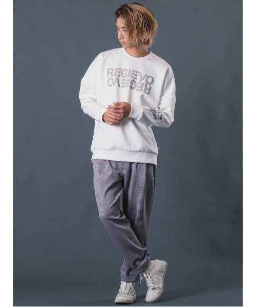 REGIEVO(レジエボ)の「チェックイージースラックス(スラックス・メンズ・ベージュ/グレー・MEDIUM/LARGE/X-LARGE)」の12枚目の写真