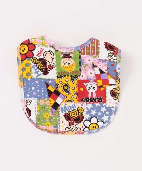 HYSTERIC MINI(ヒステリックミニ)の「SCRAP PATCHWORK総柄 RV スタイ(その他ベビー用品・キッズ・ブルー系その他/マルチ・FREE)」の5枚目の写真