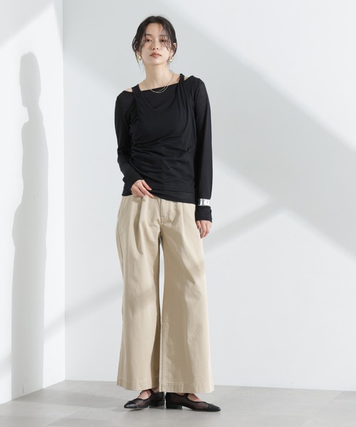 セール】シアータンクトップ＋ロンTレイヤードセット（Tシャツ