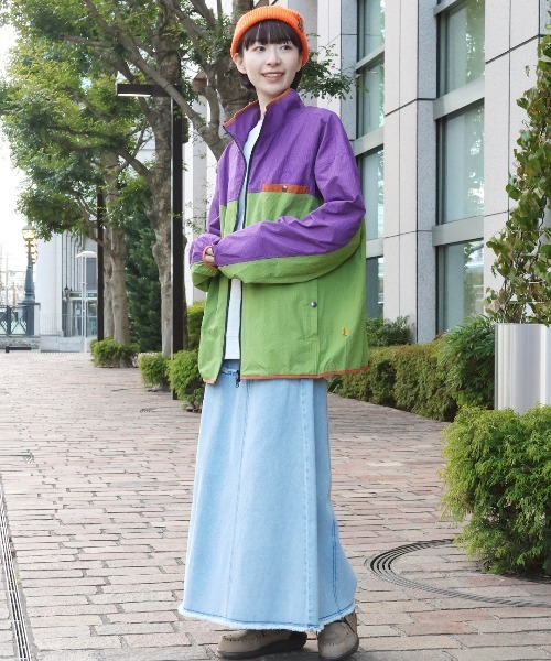 チチカカ（チチカカ）の「COBMASTER リップストップスタンドジャケット【ユニセックス】（その他アウター・レディース・パープル/オレンジ・LARGE）」の12枚目の写真