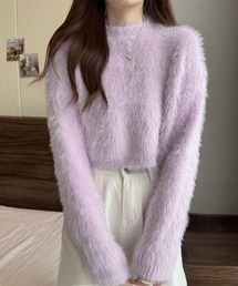 モヘアニット」に該当するパープル/紫色系のファッション通販