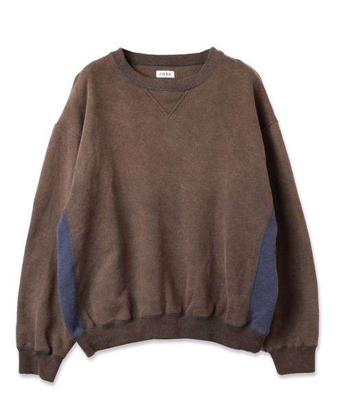 JIEDA(ジエダ)の「PIGMENT SWEAT CREW(スウェット・メンズ・ブラック/ネイビー・1/2)」の5枚目の写真