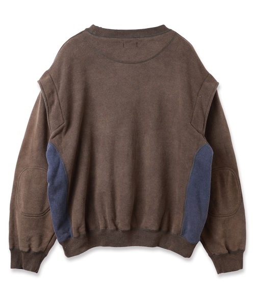 JIEDA(ジエダ)の「PIGMENT SWEAT CREW(スウェット・メンズ・ブラック/ネイビー・1/2)」の6枚目の写真