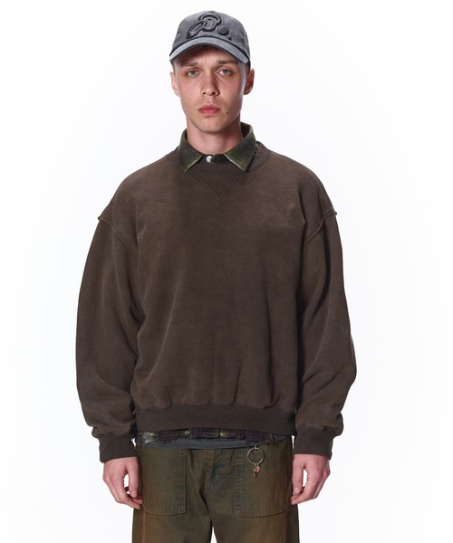 JIEDA(ジエダ)の「PIGMENT SWEAT CREW(スウェット・メンズ・ブラック/ネイビー・1/2)」の18枚目の写真