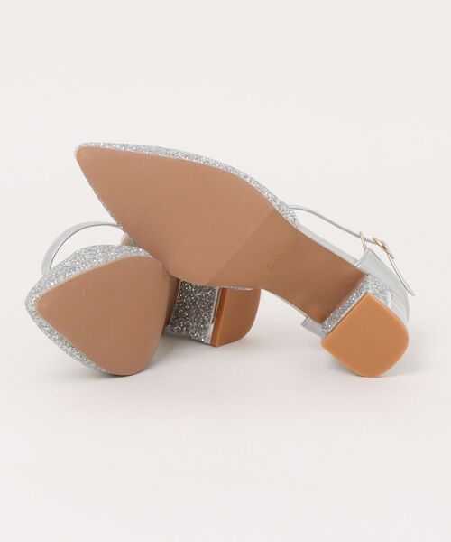 Kana（カナ）の「グリッター チャンキーヒール フォーマル パンプス 結婚式 お呼ばれ オケージョン（パンプス・レディース・ベージュ/シルバー/ブラック・24/22.5/24.5/23/23.5）」の15枚目の写真