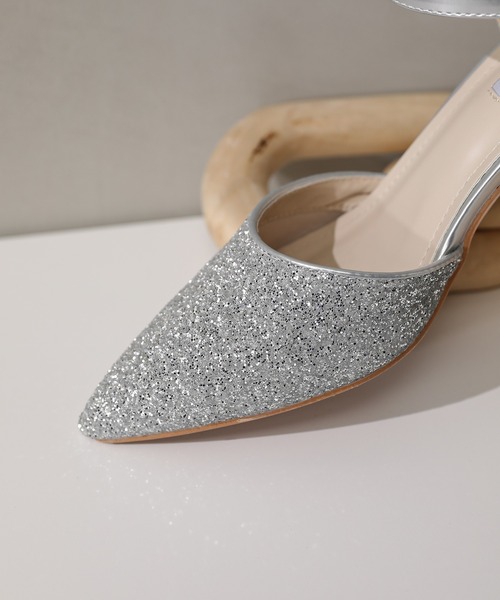 Kana（カナ）の「グリッター チャンキーヒール フォーマル パンプス 結婚式 お呼ばれ オケージョン（パンプス・レディース・ベージュ/シルバー/ブラック・24/22.5/24.5/23/23.5）」の22枚目の写真