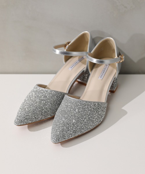 Kana（カナ）の「グリッター チャンキーヒール フォーマル パンプス 結婚式 お呼ばれ オケージョン（パンプス・レディース・ベージュ/シルバー/ブラック・24/22.5/24.5/23/23.5）」の18枚目の写真