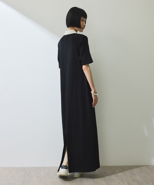 ADAM ET ROPE'（アダムエロペ）の「【WEB限定】ハーフスリーブポロシャツワンピース（シャツワンピース・レディース・ブラック系その他/チャコールグレー/ブラック/ブラウン系その他/ブルー系その他・S/M）」の17枚目の写真