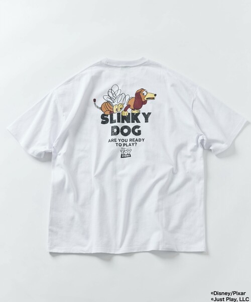 FREAK'S STORE(フリークスストア)の「限定展開【TOY STORY/トイ・ストーリー】別注 ビッグシルエット バックプリント クルーネック Tシャツ/SLINKY DOG(Tシャツ/カットソー・メンズ・アッシュグレー/ホワイト/ピンク/ブラック・SMALL/MEDIUM/LARGE)」の21枚目の写真