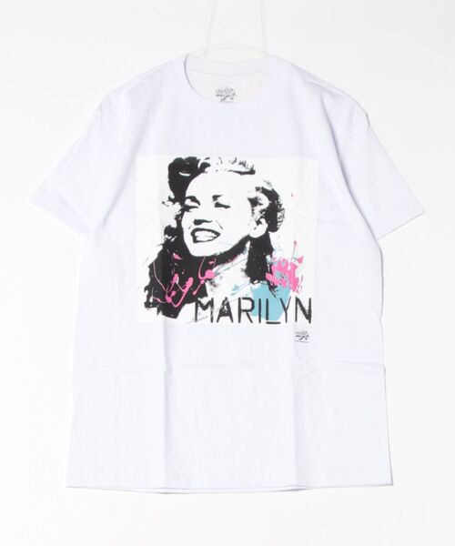 ARCHIVER(アーカイバ)の「【RS】【Radio Days】MARILYN MONROE S/S TEE マリリンモンロー プリントTシャツ(Tシャツ/カットソー・レディース・ホワイト/ブラック・LARGE/MEDIUM)」の1枚目の写真