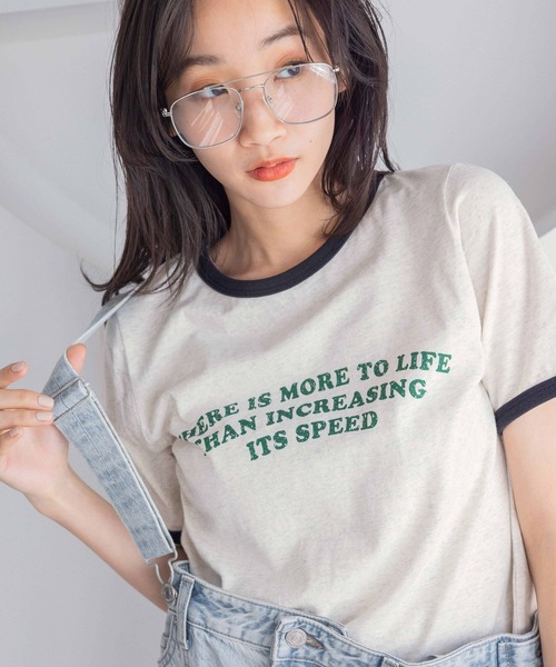 LOWRYS FARM（ローリーズファーム）の「リンガーロゴTEE