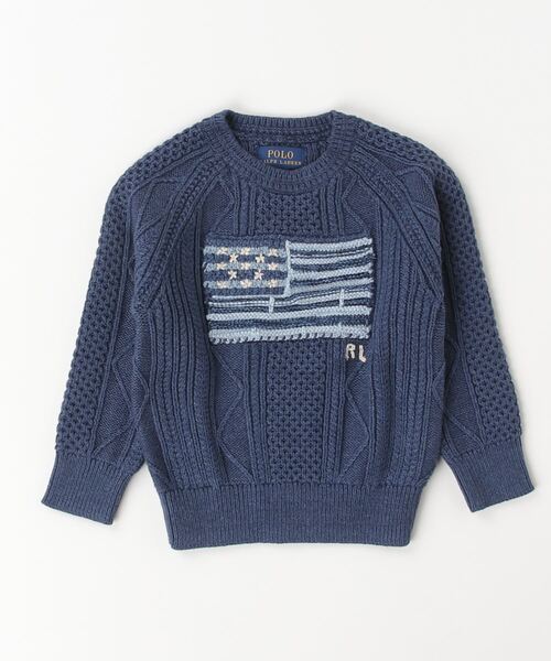ラルフローレン コットンニット コットン フルジップ セーター（ニット/セーター）｜POLO RALPH