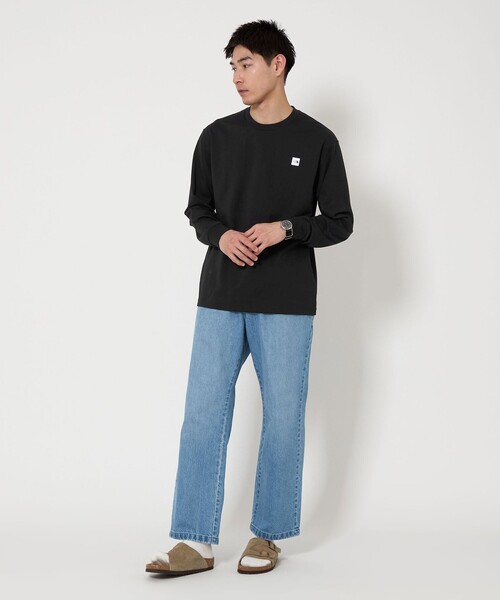 THE NORTH FACE＞ロングスリーブ スモール ボックス ロゴ T
