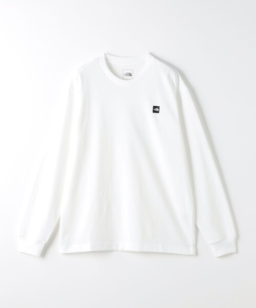 THE NORTH FACE（ザノースフェイス）の「＜THE NORTH FACE＞ロングスリーブ スモール ボックス ロゴ Tシャツ（Tシャツ/カットソー・メンズ・オフホワイト/ブラック・S/M/L/XL）」の15枚目の写真