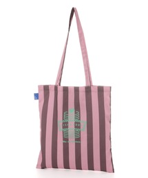  ピンク ストライプ トートバッグ CHARLES & KEITH Kay ケイ ストライプトートバッグ （Pink