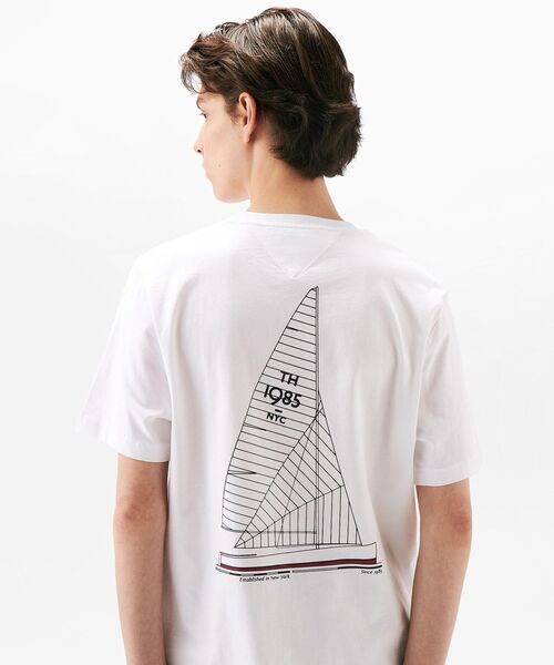TOMMY HILFIGER(トミーヒルフィガー)の「ヒルフィガーアウトラインセーリングTシャツ(Tシャツ/カットソー・メンズ・ネイビー/ホワイト/ライトブルー・X-LARGE/MEDIUM/LARGE/SMALL)」の6枚目の写真