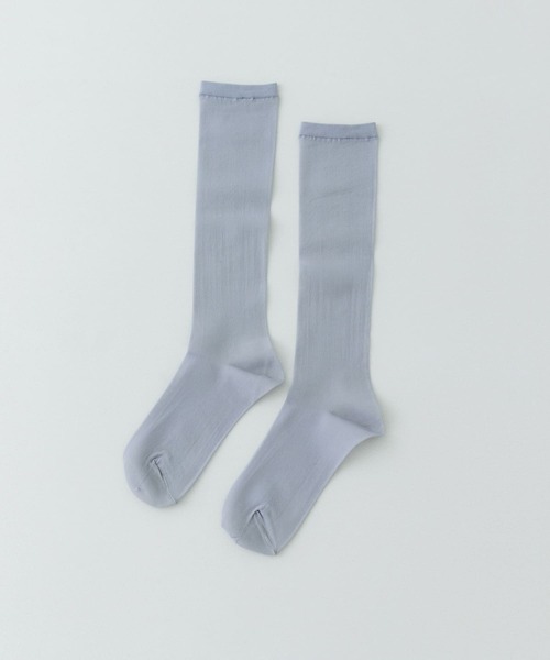 RODE SKO（ロデスコ）の「PIEDI NUDI　SHEER HIGH SOCKS（ソックス/靴下・レディース・グレー/ベージュ系その他/ホワイト・-）」の2枚目の写真