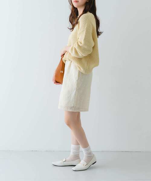 RODE SKO（ロデスコ）の「PIEDI NUDI　SHEER HIGH SOCKS（ソックス/靴下・レディース・グレー/ベージュ系その他/ホワイト・-）」の6枚目の写真