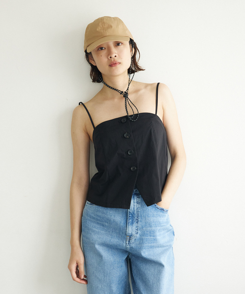 Ruben（ルーベン）の「【RUBEN/ルーベン】ビーチハット / ストラップ付きキャップ / ロングブリム / 2WAY【WEB限定】（キャップ・レディース・ブラック/ベージュ/グレー・フリー）」の9枚目の写真