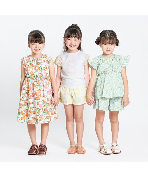 Seraph(セラフ)の「【ジュニア対応】レースアップリケロゴ半袖Tシャツ(Tシャツ/カットソー・キッズ・チャコール/オフホワイト/サックスブルー・80/90/100/110/120/130/140)」の10枚目の写真