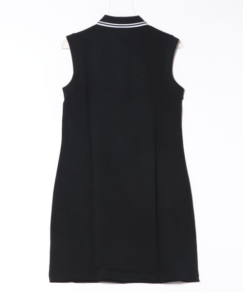 FRED PERRY（フレッドペリー）の「The Sleeveless Fred Perry Dress／フレッドペリーノースリーブポロシャツワンピース（ワンピース・レディース・ホワイト/ブラック・8/10）」の5枚目の写真