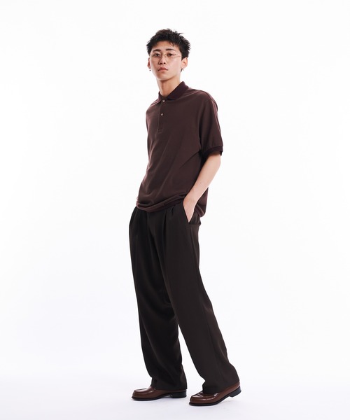 THE BOLDMAN スラックス THE BOLDMAN スラックス 2tuck Peachskin Slacks / ツータック