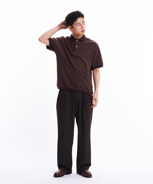 The BOLDMAN ツータックピーチスキンスラックス グレー Lサイズ THE BOLDMAN（ザ ボールドマン）｜スラックス一覧 - WEAR