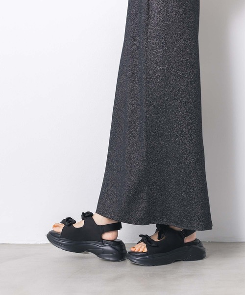 Gready Brilliant（グレディブリリアン）の「リボンサテンサンダル（サンダル・レディース・ブラック/ブラウン・36/37/38）」の18枚目の写真