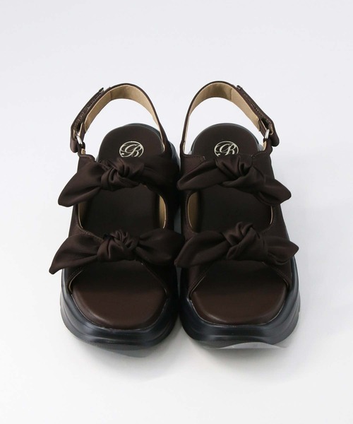 Gready Brilliant（グレディブリリアン）の「リボンサテンサンダル（サンダル・レディース・ブラック/ブラウン・36/37/38）」の12枚目の写真