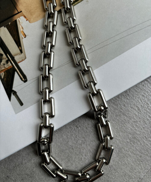 DouDou（ドゥドゥ）の「スクエアチェーンネックレス（ネックレス・レディース・シルバー/ゴールド・FREE）」の5枚目の写真