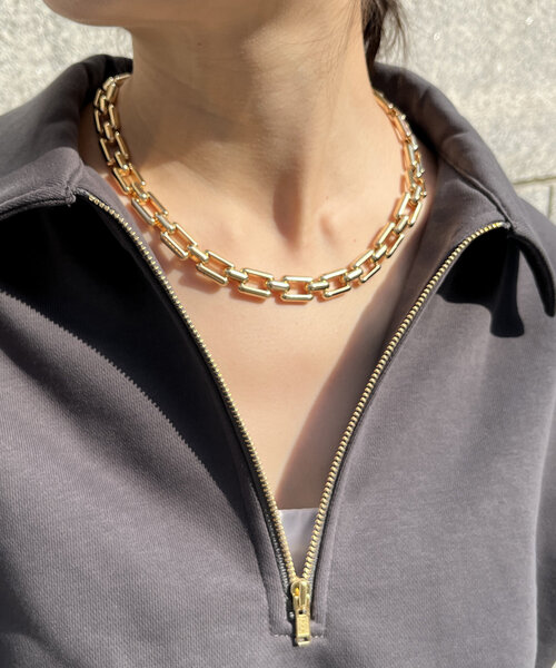 ete スクエアチェーンネックレス GYPPHY - SQUARE CHAIN NECKLACE / スクエア チェーン