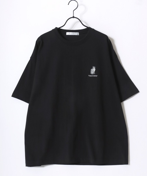 セール】Lazar 別注 Animal Embroidery Tee/オーバーサイズ アニマル柄 セール】Lazar 別注 Animal Embroidery Tee/オーバーサイズ アニマル柄