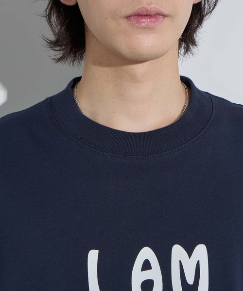 SLICK（スリック）の「【SLICK/スリック】Drawstring Printed T-Shirt (Worst Enemy)/ ドローストリングプリントTシャツ/オーバーサイズ シルエット / ヘビーウェイト（Tシャツ/カットソー・メンズ・ネイビー/ホワイト/ブラック・3/2/1）」の7枚目の写真