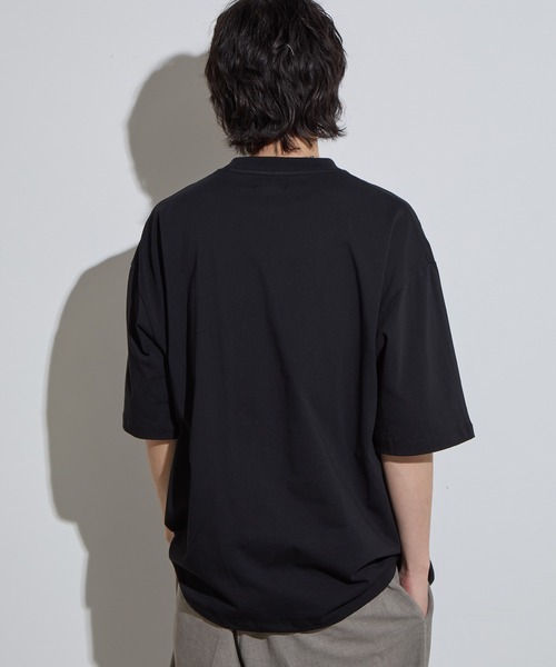 SLICK（スリック）の「【SLICK/スリック】Drawstring Printed T-Shirt (Worst Enemy)/ ドローストリングプリントTシャツ/オーバーサイズ シルエット / ヘビーウェイト（Tシャツ/カットソー・メンズ・ネイビー/ホワイト/ブラック・3/2/1）」の19枚目の写真
