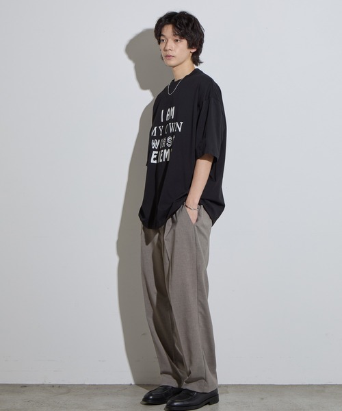 SLICK（スリック）の「【SLICK/スリック】Drawstring Printed T-Shirt (Worst Enemy)/ ドローストリングプリントTシャツ/オーバーサイズ シルエット / ヘビーウェイト（Tシャツ/カットソー・メンズ・ネイビー/ホワイト/ブラック・3/2/1）」の17枚目の写真