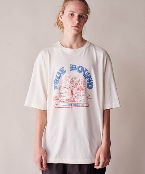rehacer(レアセル)の「rehacer. Still Bound Vintage-like T-shirt / スティルバウンド ヴィンテージライクTシャツ(Tシャツ/カットソー・メンズ・ブラック/グレー/アイボリー・X-LARGE/LARGE/MEDIUM)」の4枚目の写真