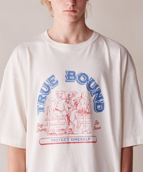 rehacer(レアセル)の「rehacer. Still Bound Vintage-like T-shirt / スティルバウンド ヴィンテージライクTシャツ(Tシャツ/カットソー・メンズ・ブラック/グレー/アイボリー・X-LARGE/LARGE/MEDIUM)」の5枚目の写真