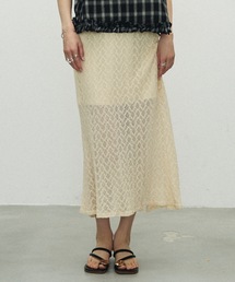 Nuanced Lace Tight Flare Skirt / ニュアンスレースタイトフレアスカート