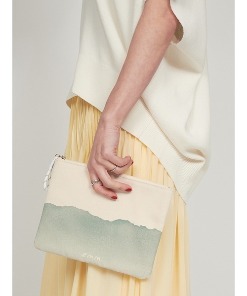 emmi×ecostore】eco フラットポーチ（ショルダーバッグ）｜emmi