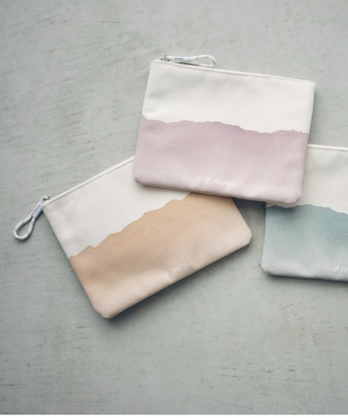 emmi(エミ)の「【emmi×ecostore】eco フラットポーチ(ショルダーバッグ・レディース・ミント/コーラルピンク/ピンク・FREE)」の7枚目の写真