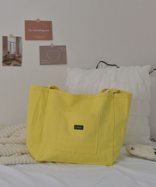 VIBGYOR Women（ヴィブジョー　ウィメン）の「【float】《大容量》ビビッドカラー マルチ トートバッグ 【A4サイズ収納可能】（トートバッグ・レディース・グリーン/オレンジ/イエロー/ピンク・FREE）」の3枚目の写真