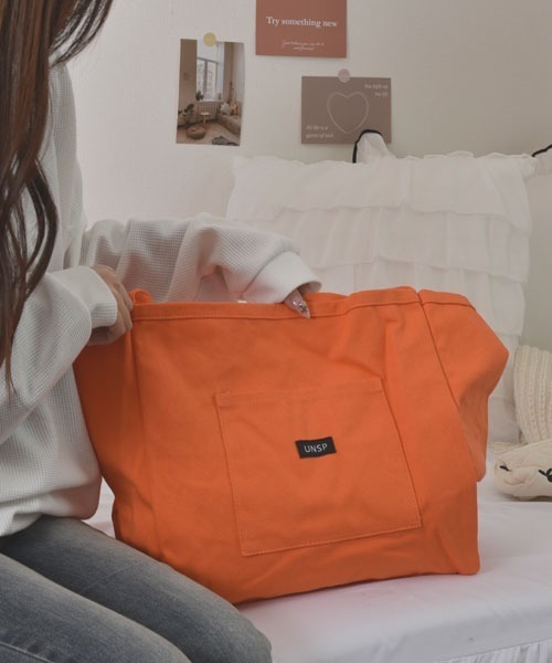 VIBGYOR Women（ヴィブジョー　ウィメン）の「【float】《大容量》ビビッドカラー マルチ トートバッグ 【A4サイズ収納可能】（トートバッグ・レディース・グリーン/オレンジ/イエロー/ピンク・FREE）」の17枚目の写真