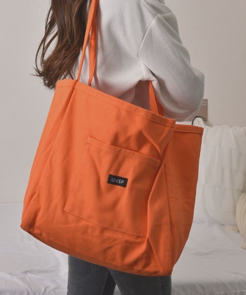 VIBGYOR Women（ヴィブジョー　ウィメン）の「【float】《大容量》ビビッドカラー マルチ トートバッグ 【A4サイズ収納可能】（トートバッグ・レディース・グリーン/オレンジ/イエロー/ピンク・FREE）」の20枚目の写真