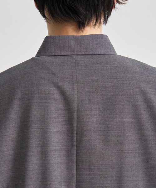 トップス ATON WOOL TROPICAL OVERSIZED WORK SHIRT ATON WOOL TROPICAL OVERSIZED WORK SHIRT 【公式通販】